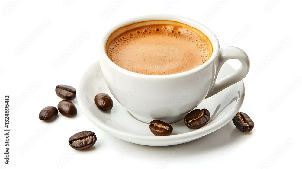cup of espresso on a white background cup of espresso on a white background