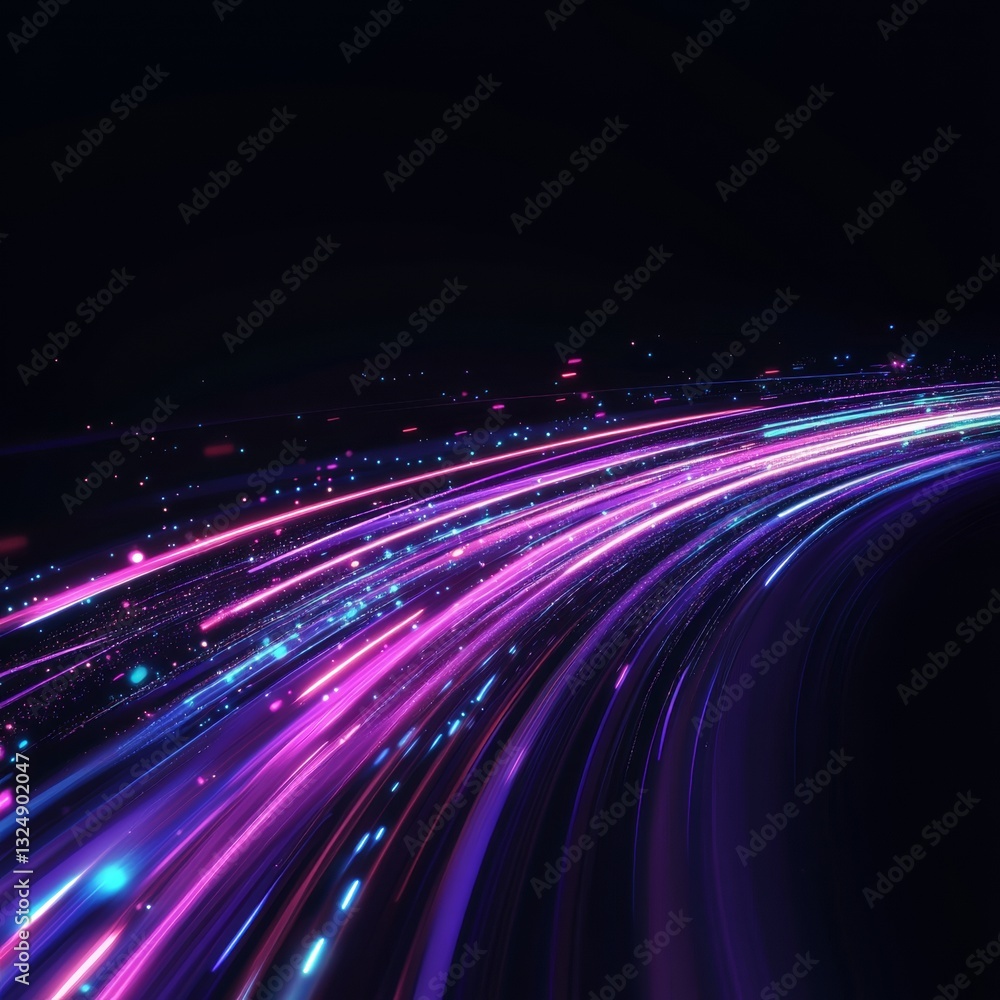 light streak, fiber optic, speed line, futuristic background for 5g or 6g technology wireless data transmission, high-speed internet in abstract light streak, fiber optic, speed line, futuristic background for 5g or 6g technology wireless data transmission, high-speed internet in abstract