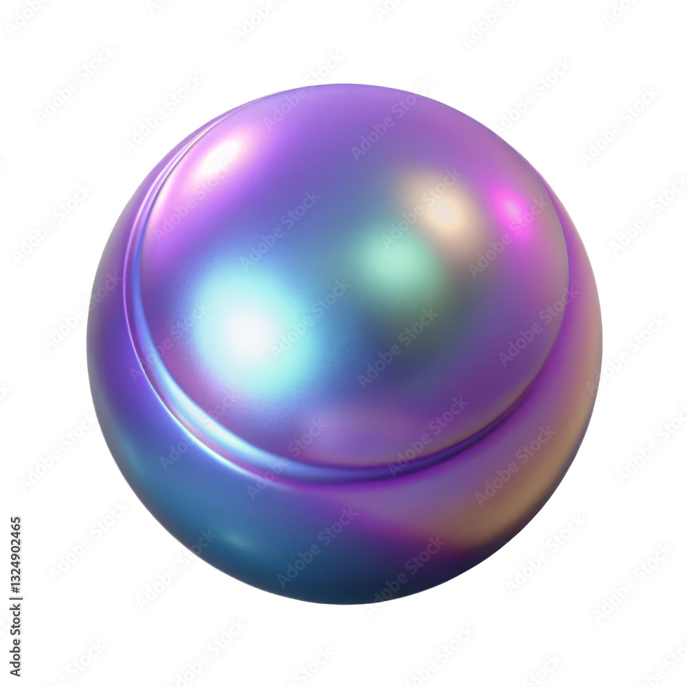 Iridescent real pearl-like sphere with smooth purple halographic reflective surface, 3D PNG plastic style, isolated transparent background
Iridescent real pearl-like sphere with smooth purple halographic reflective surface, 3D PNG plastic style, isolated transparent background