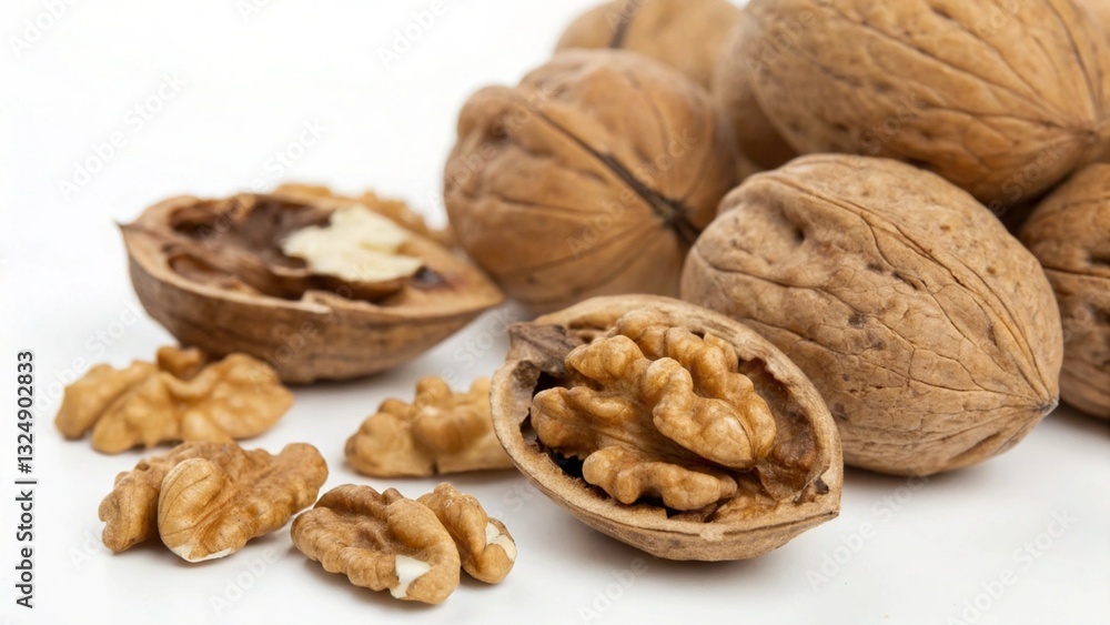 Crisp, High-Resolution Image of Isolated Walnuts: Showcase the Rich Texture and Natural Beauty of These Delicious Nuts. Perfect for Food Blogs, Packaging, Culinary Websites, and More. Crisp, High-Resolution Image of Isolated Walnuts: Showcase the Rich Texture and Natural Beauty of These Delicious Nuts. Perfect for Food Blogs, Packaging, Culinary Websites, and More.