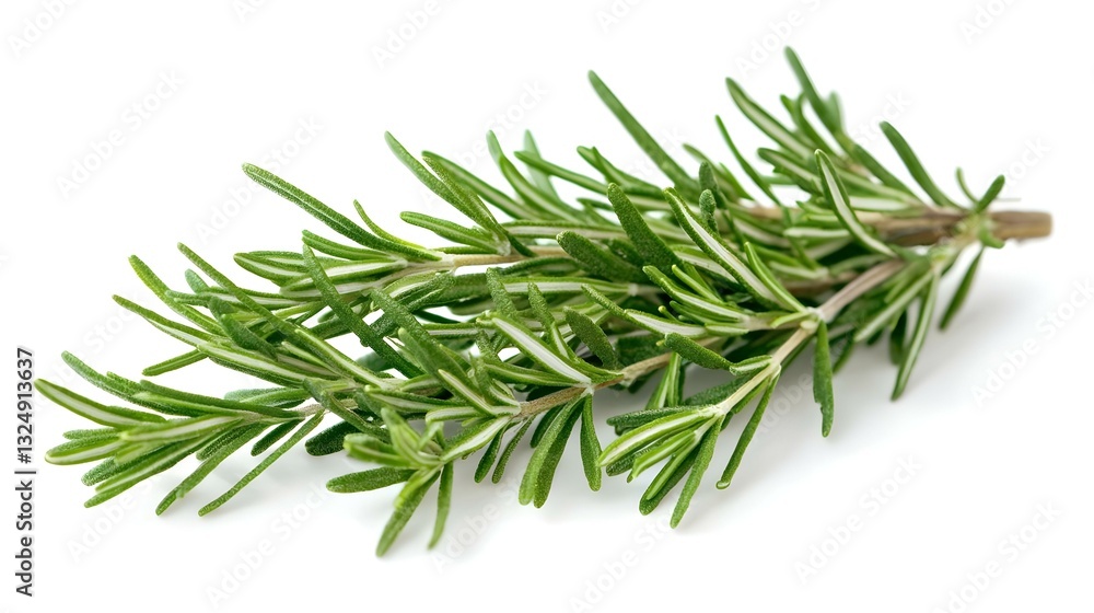 Fototapeta premium Fresh Rosemary Isolated on White Background