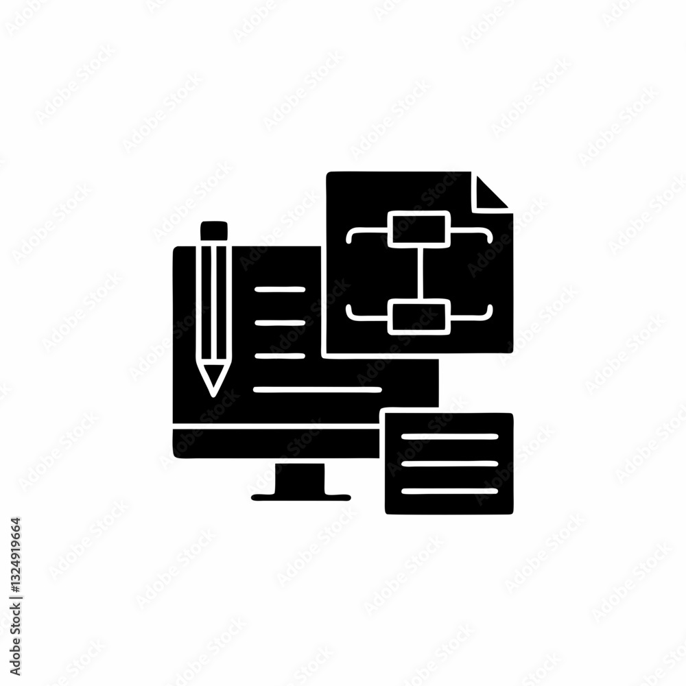 creative details publishing workflow icon vector illustration creative details publishing workflow icon vector illustration