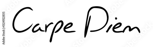 Vector graphics: Motivation through the saying "Carpe Diem", quote from the Roman poet Horace, colloquial translation: "Seize the day“, Version 902