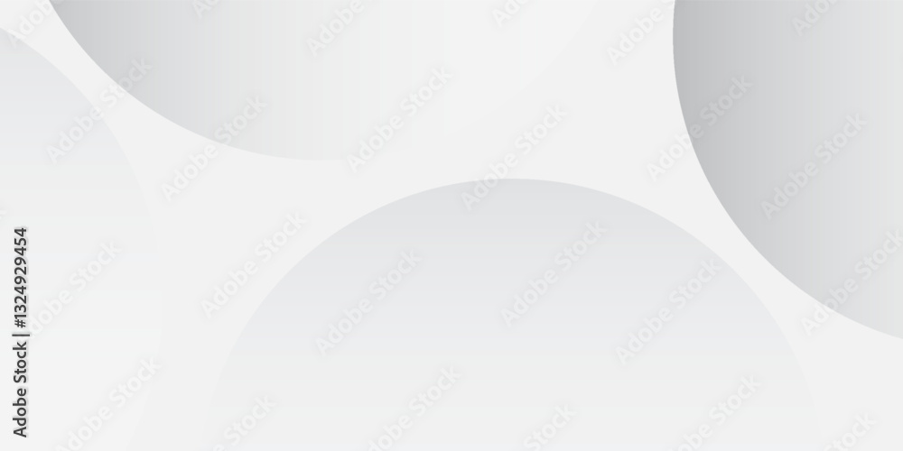 White and grey abstract modern transparency circle presentation background. Vector circles template vector abstract simple modern design White and grey abstract modern transparency circle presentation background. Vector circles template vector abstract simple modern design