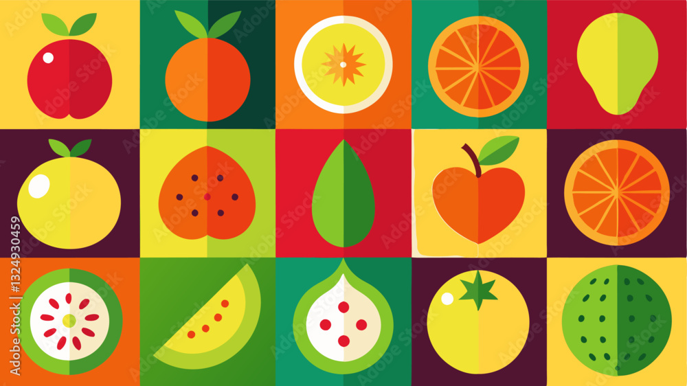 Fruits Flat Design Icon Set, Vector illustration set of some fruit clipart vector, isolated on a white background, fruit wallpaper Fruits Flat Design Icon Set, Vector illustration set of some fruit clipart vector, isolated on a white background, fruit wallpaper