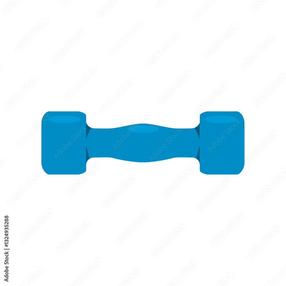 Vector Illustration of a Blue Dumbbell for Fitness, Exercise, and Strength Training Concepts Vector Illustration of a Blue Dumbbell for Fitness, Exercise, and Strength Training Concepts