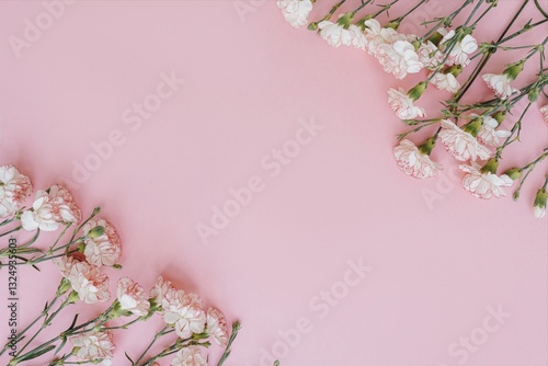 abstract background, charming pastel color background collection, white chrysanthemum flowers and pastel color background, latest pastel color collection