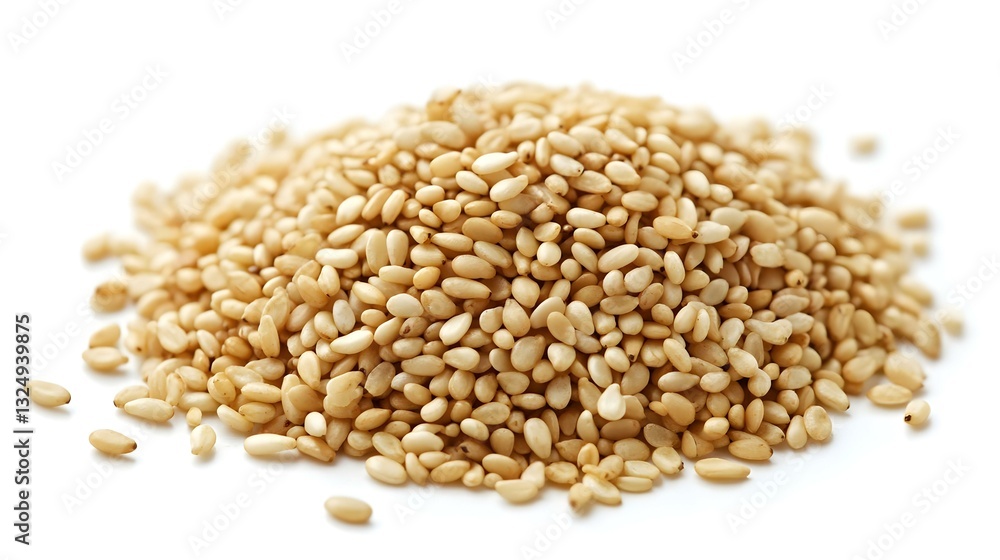 sesame seeds isolated on white background macro sesame seeds isolated on white background macro