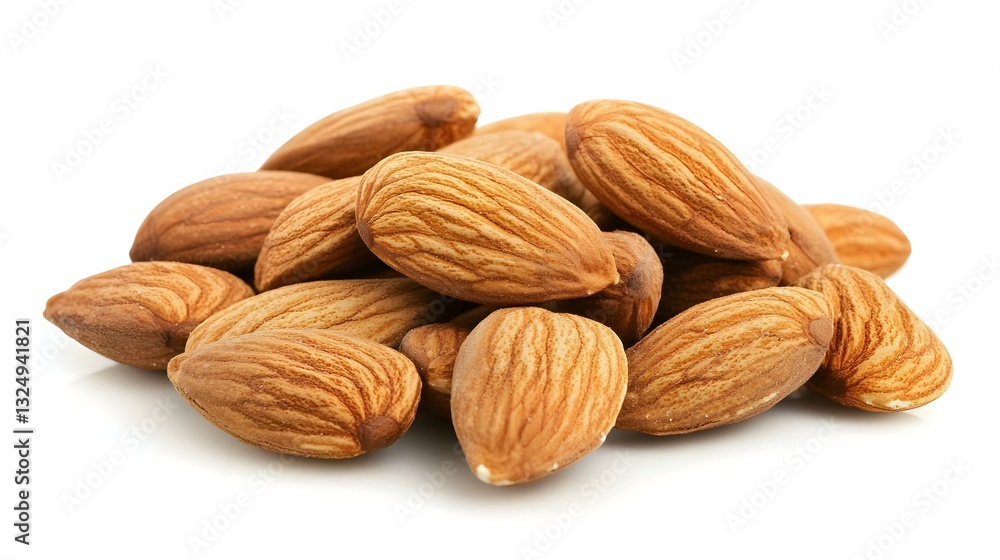 Nuts almonds isolated on white background Nuts almonds isolated on white background