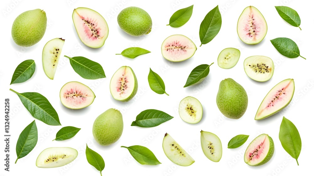 Isolated guava Isolated guava