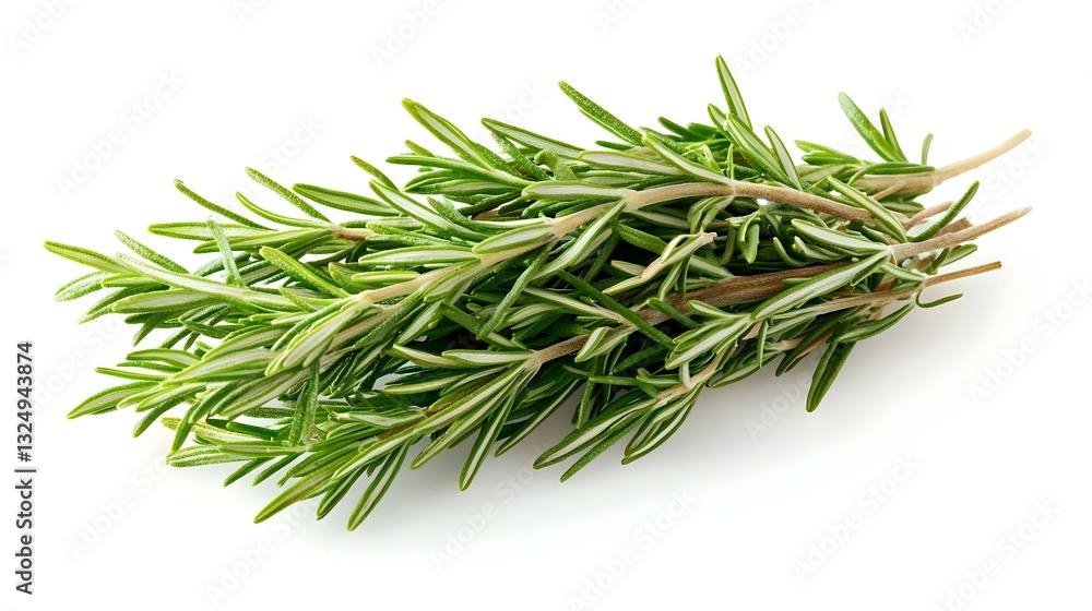 Fresh rosemary bunch isolated on white Fresh rosemary bunch isolated on white