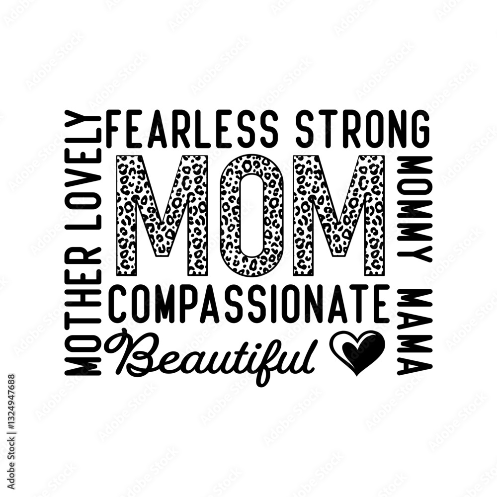Fototapeta premium Mother's Day SVG PNG Designs