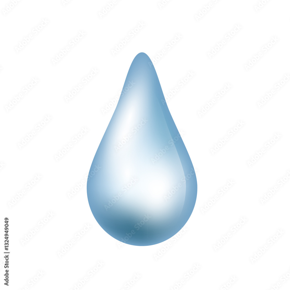 Beautiful vector water drop image on white background. Beautiful vector water drop image on white background.