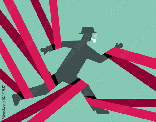 Prevent whistleblower to move forward illustration
