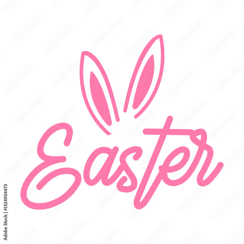 Easter typography clip art design on plain white transparent isolated background for card, shirt, hoodie, sweatshirt, apparel, tag, mug, icon, poster or badge Easter typography clip art design on plain white transparent isolated background for card, shirt, hoodie, sweatshirt, apparel, tag, mug, icon, poster or badge