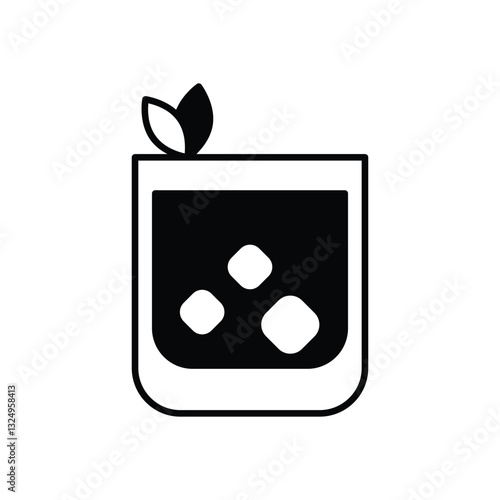 Mango Lassi vector icon