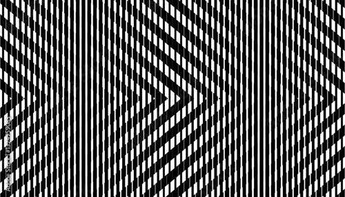 Wallpaper Mural Black and white transition pattern with sharp arrows shape effect. Smooth motion effect for modern background and jersey design. Vector Format Illustration  Torontodigital.ca