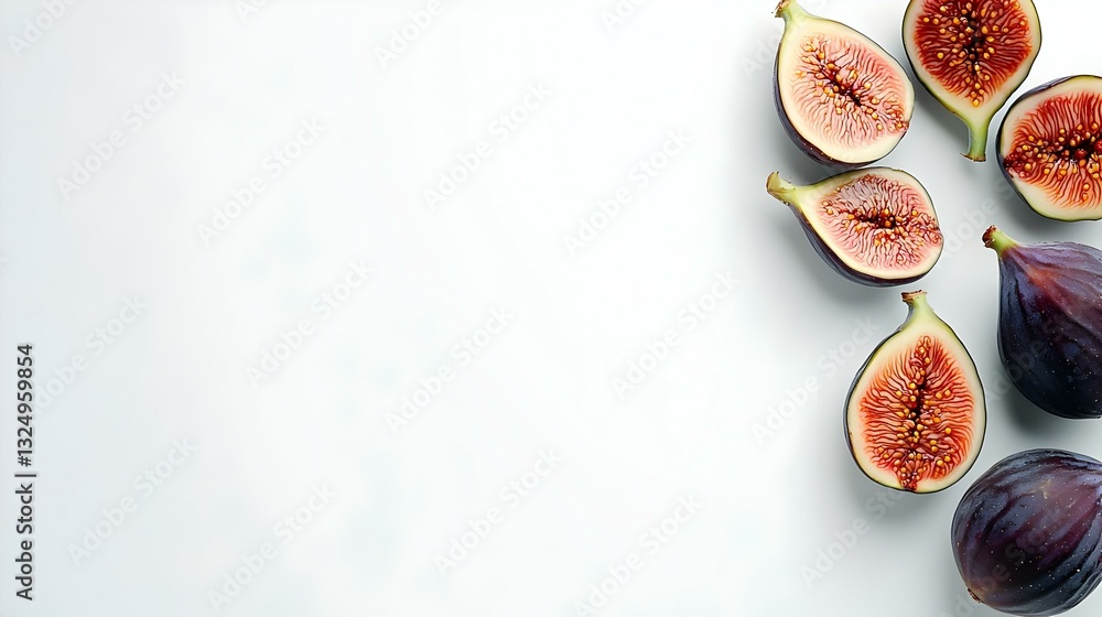 Fresh Figs isolated on white background