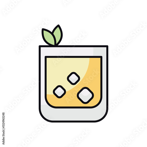 Mango Lassi vector icon
