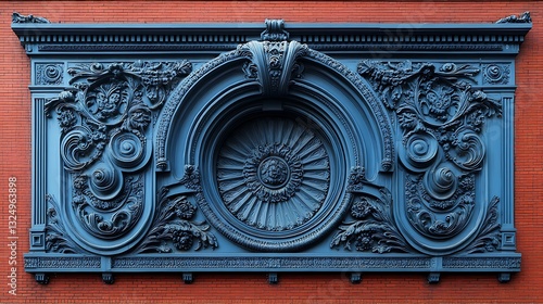 Ornate architectural facade with intricate detailing high resolution image