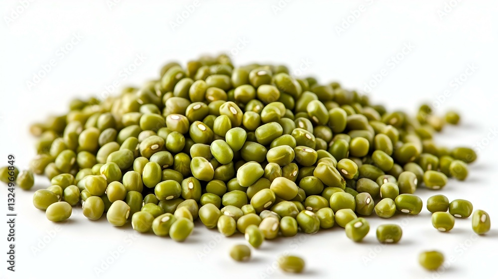 Pile of mung beans isolated on white background Pile of mung beans isolated on white background