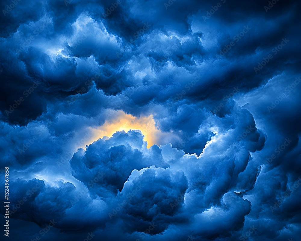 Naklejka premium Dramatic storm clouds