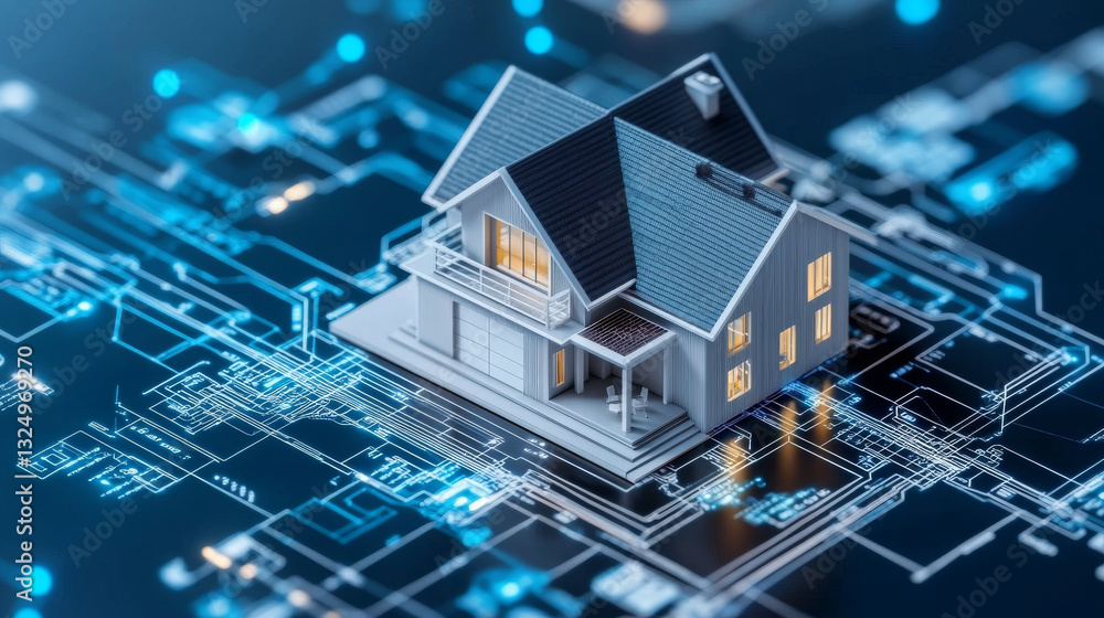 Smart house system programming software. Engineering development of building construction, communication, electricity. Design in CAD programs of Smart building. AI of IOT. Architectural 3d plan. Smart house system programming software. Engineering development of building construction, communication, electricity. Design in CAD programs of Smart building. AI of IOT. Architectural 3d plan.