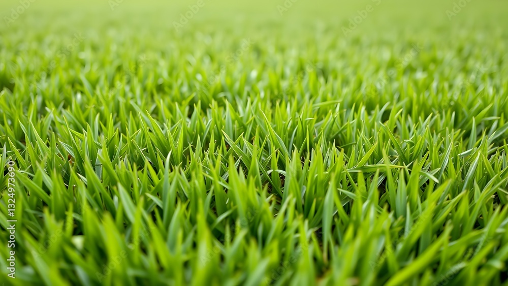 Vibrant close-up of healthy green grass blades, showcasing texture and freshness in a natural outdoor setting. Vibrant close-up of healthy green grass blades, showcasing texture and freshness in a natural outdoor setting.