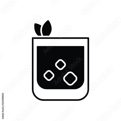 Mango Lassi vector icon