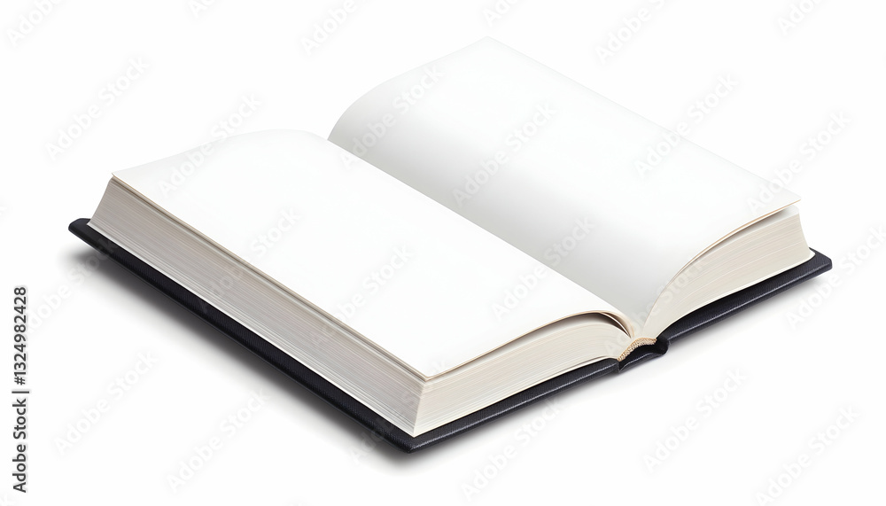 Open book with blank pages Open book with blank pages