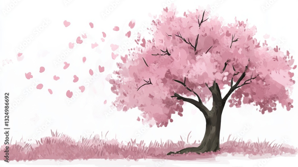 Beautiful cherry blossom flower at full blooming in Spring. Beautiful cherry blossom flower at full blooming in Spring.