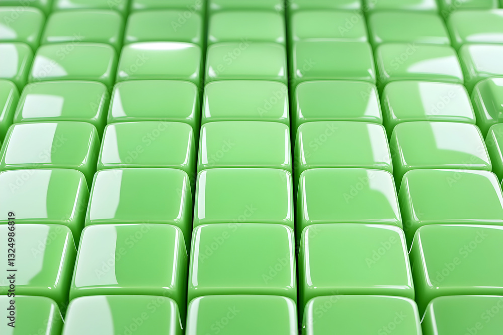 Obraz premium Repeating light green square tiles