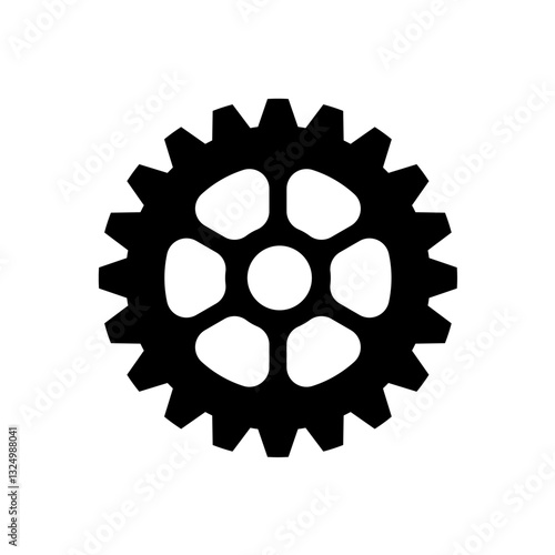 Gears, settings - vector icon	