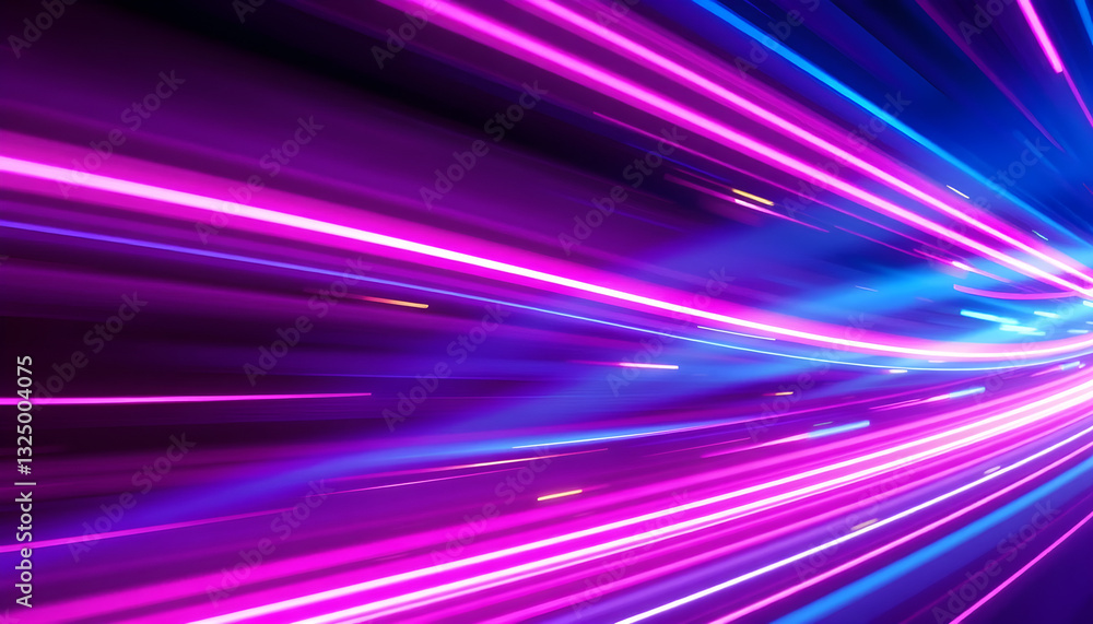 Abstract image of purple and blue light streaks against a dark background
Abstract image of purple and blue light streaks against a dark background