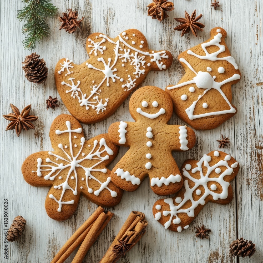 Gingerbread and Christmas cookies. Gingerbread and Christmas cookies.