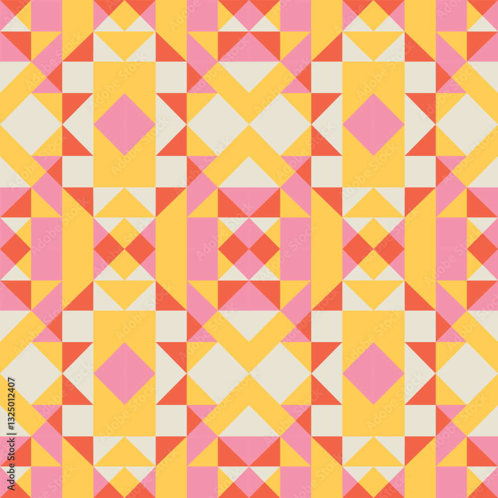 Colorful Generative Abstract Background with Seamless Geometric Patterns and Vintage-Inspired Motif. Perfect for graphic design projects, digital art, and modern visual concepts. Colorful Generative Abstract Background with Seamless Geometric Patterns and Vintage-Inspired Motif. Perfect for graphic design projects, digital art, and modern visual concepts.