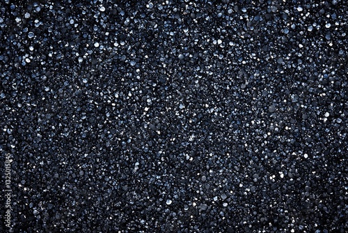 Wallpaper Mural Dark Textured Abstract Background – Black Glitter, Shiny Gravel, or Crushed Stone Surface Torontodigital.ca