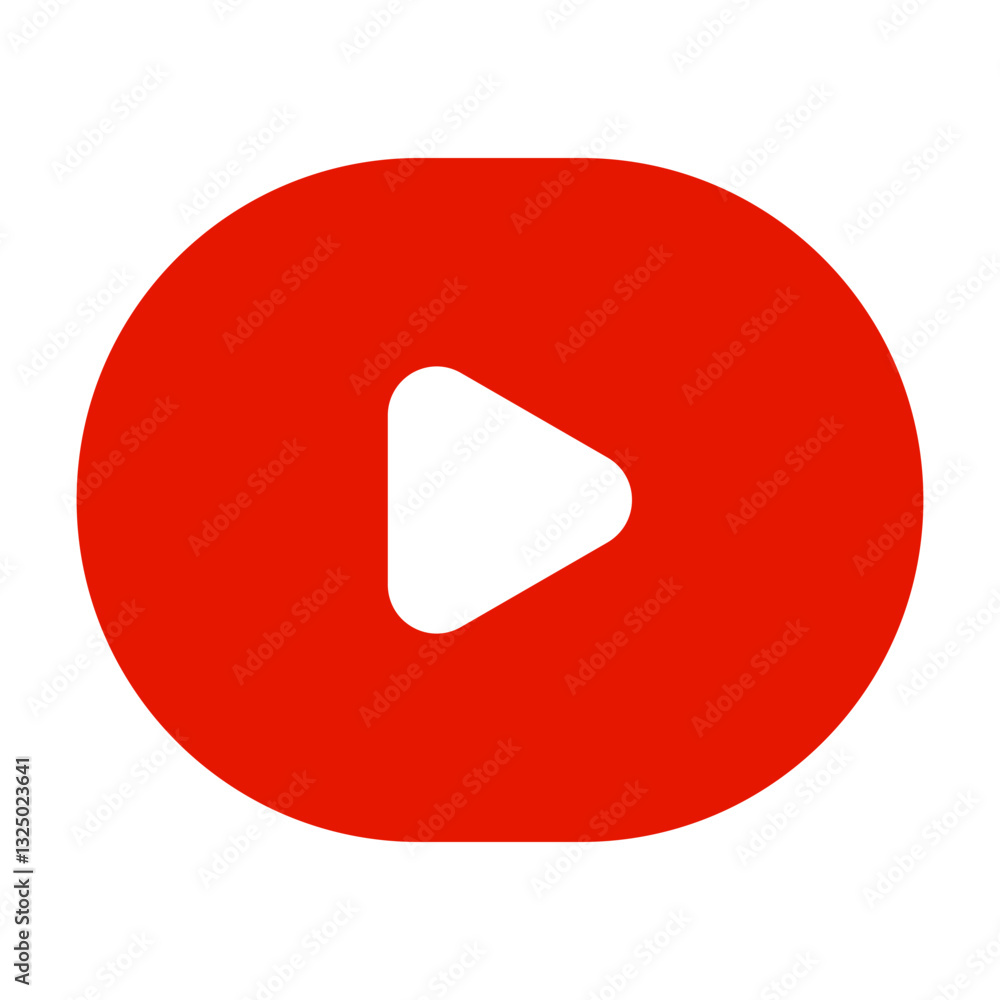red play icon button video audio player icons. SVG red play icon button video audio player icons. SVG