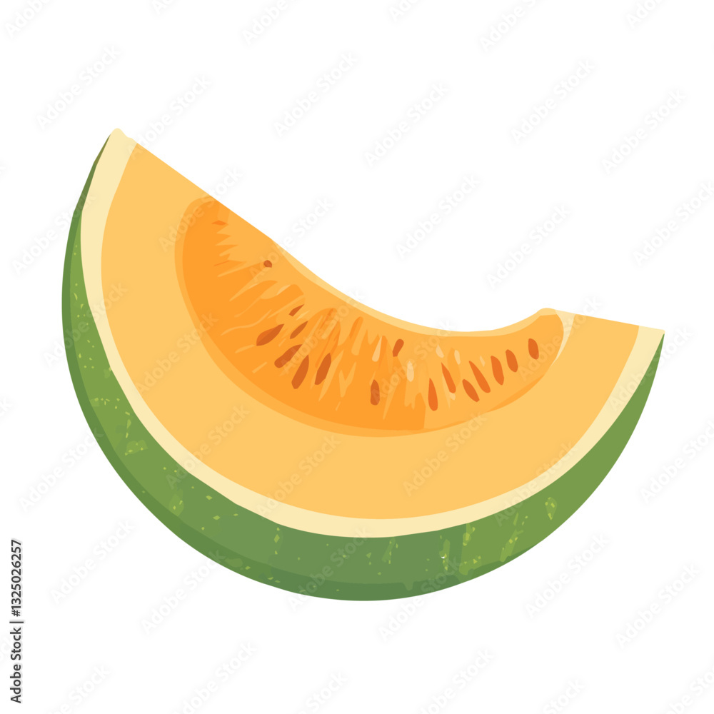 Melon Icon | Bright & Sleek Vector Illustration.
Melon Icon | Bright & Sleek Vector Illustration.