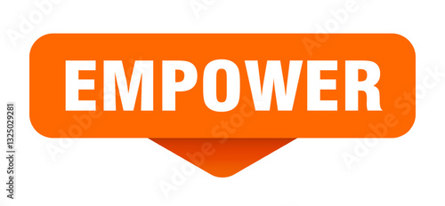 empower sticker. empower sign on transparent background