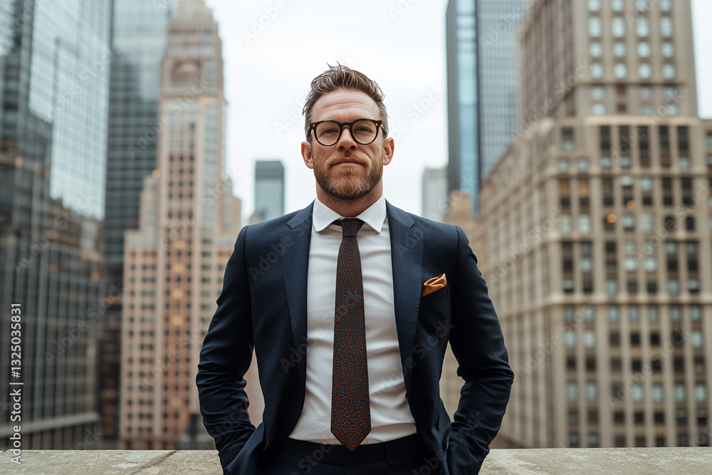 A professional yet stylish portrait of a young banker, captured in a high-end editorial photography style A professional yet stylish portrait of a young banker, captured in a high-end editorial photography style