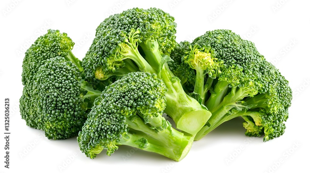 Fresh broccolini isolated on white background Fresh broccolini isolated on white background