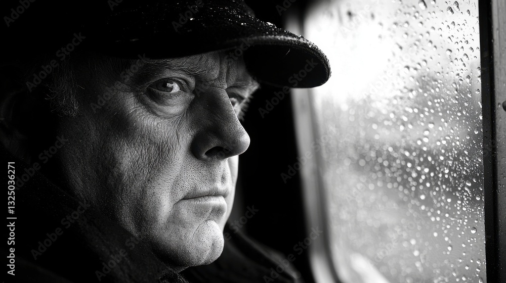 A silhouette of a trucker, his face etched with concentration and weariness, stares intently at the road ahead from behind the wheel of his semi-truck, a solitary figure bathed in the harsh A silhouette of a trucker, his face etched with concentration and weariness, stares intently at the road ahead from behind the wheel of his semi-truck, a solitary figure bathed in the harsh