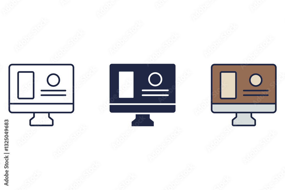 website icons isolated on White Background. Flat style design website icons isolated on White Background. Flat style design