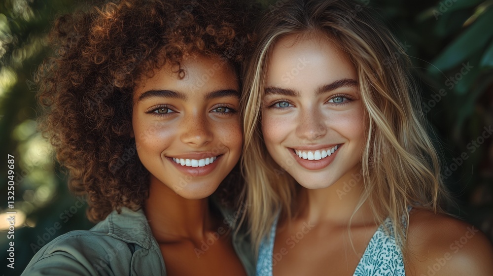Joyful Friendship Portrait Joyful Friendship Portrait