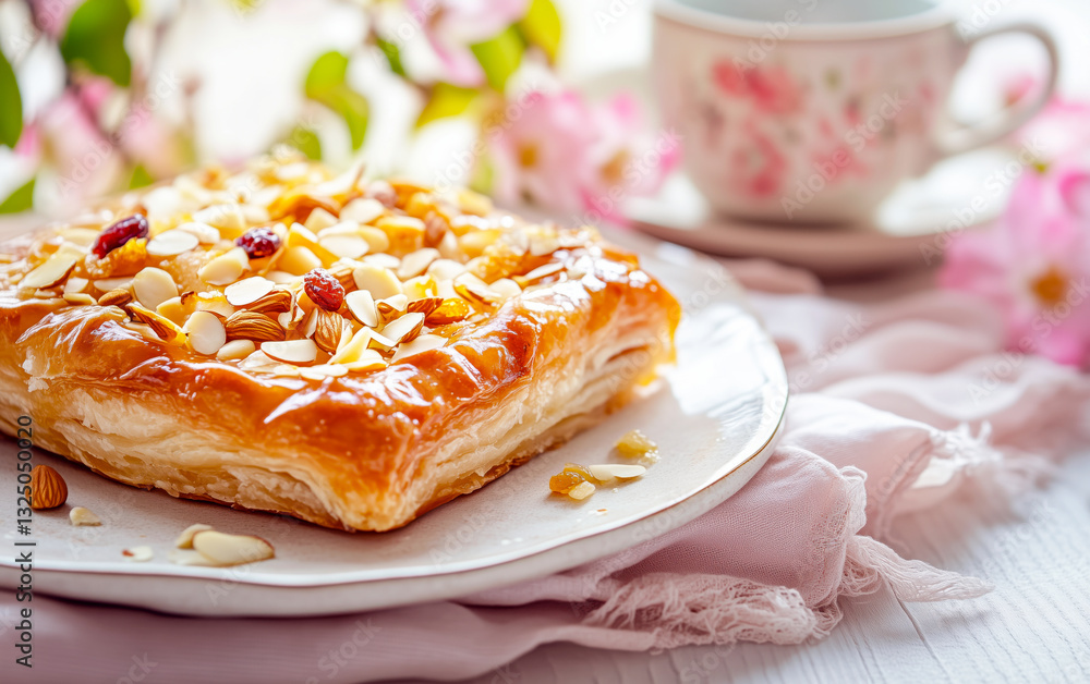 Delicious Mazurek Pastry with Nuts and Fruits Delicious Mazurek Pastry with Nuts and Fruits