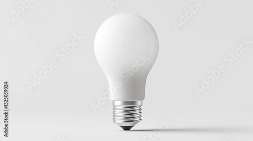 A bright energy-efficient LED light bulb with a screw base, white background