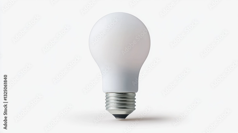 A high-performance LED bulb with a long-lasting lifespan label, white background A high-performance LED bulb with a long-lasting lifespan label, white background