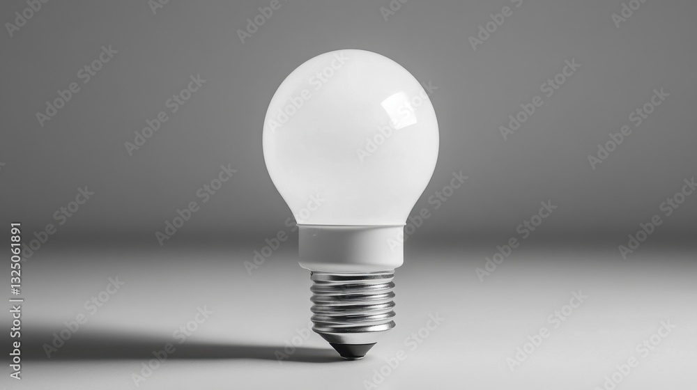 A high-performance LED bulb with a long-lasting lifespan label, white background A high-performance LED bulb with a long-lasting lifespan label, white background