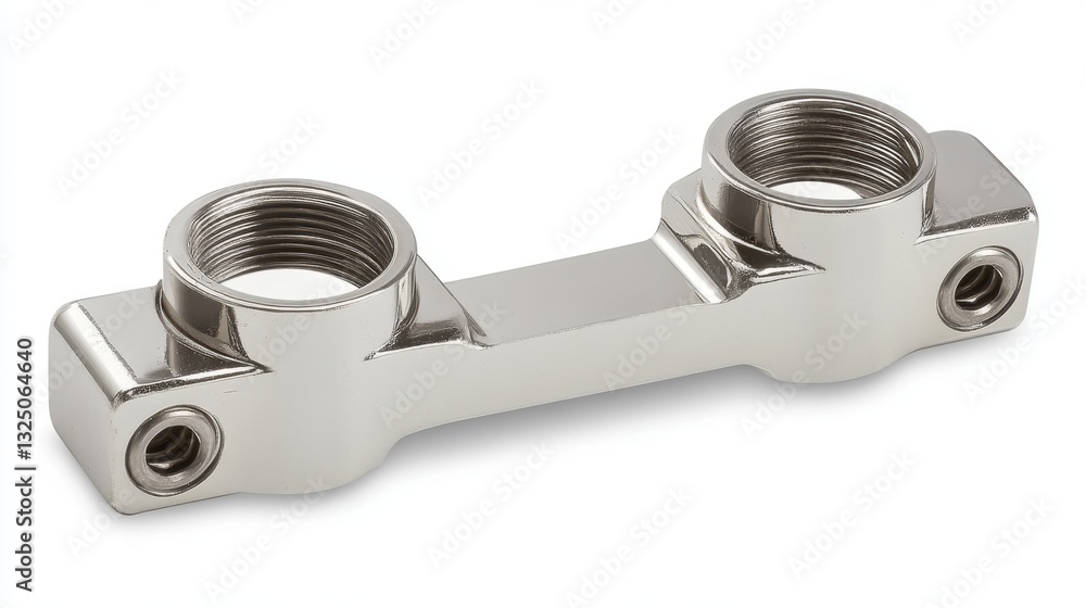 A quick-connect blade terminal designed for high-voltage applications, white background A quick-connect blade terminal designed for high-voltage applications, white background